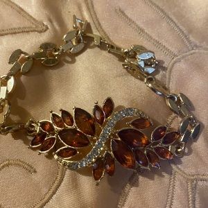 TENNIS BRACELET GEMSTONES GOLDEN CHAIN